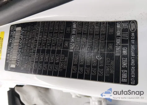 2018 Land Rover Range Rover Evoque Se/Se Premium z USA, uszkodzony, nr VIN SALVP2RX9JH288772